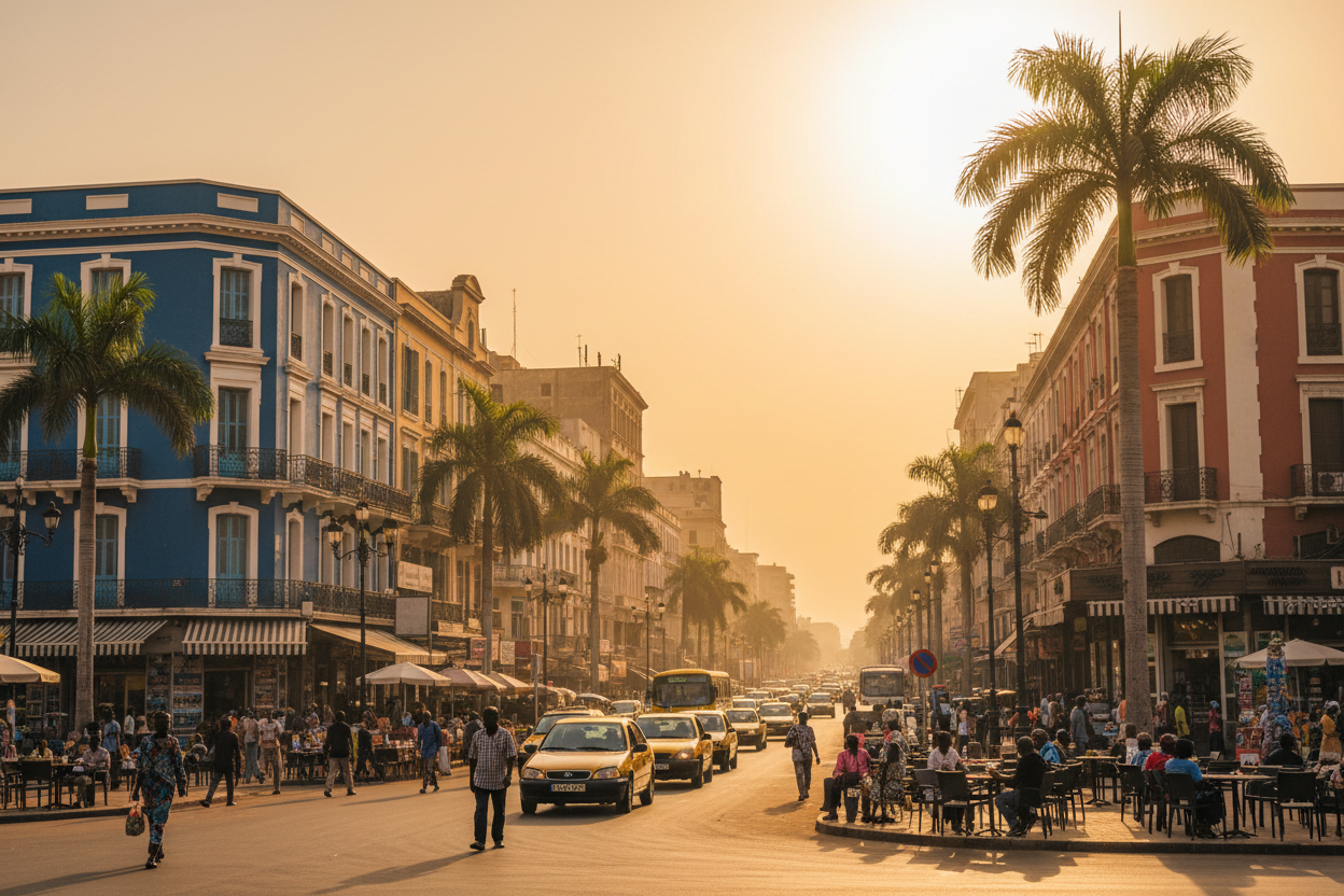 Centre-ville de Dakar avec Avenue Pompidou